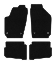 Velours-Fußmatten für VW Fox 2005-2011 Schrägheck 4tlg Schwarz BASIC Automatten