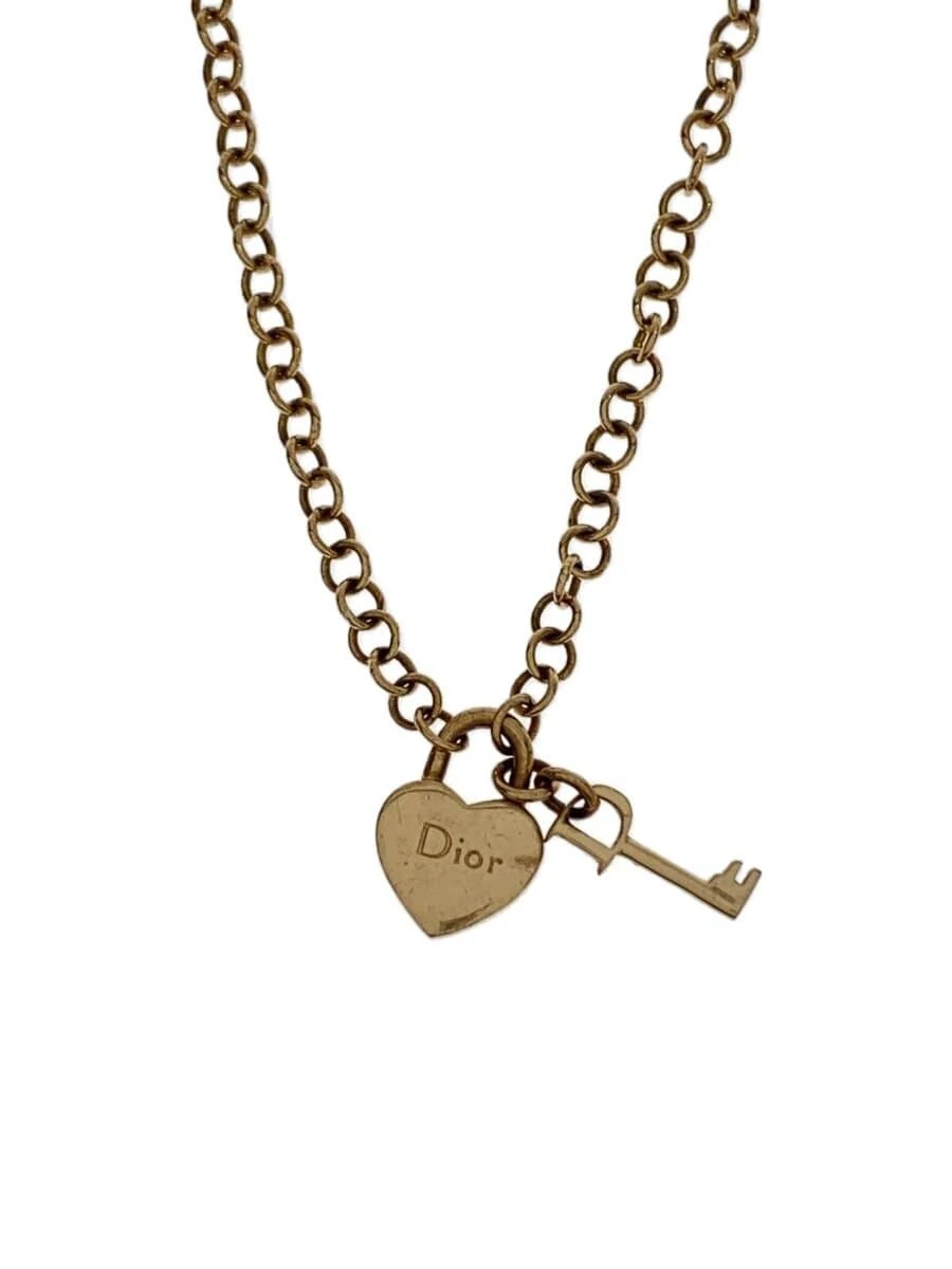 Collier cadenas Christian Dior motif coeur haut doré disponible femme