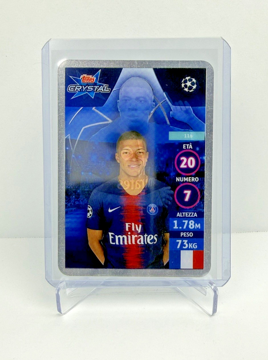 2018-19 Topps Crystal UEFA Champions League - Cannonieri Kylian Mbappe #116 view 2