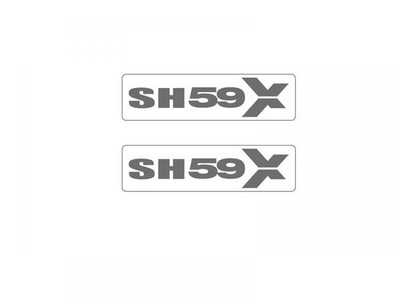 SHAD SPARE ADHESIVE SPARE STICKERS TOP CASE BAGS OR TRUNK SH59X