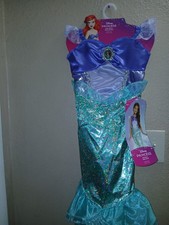 disney the little mermaid Dress Up Costume Toddler Girl 4-6x Costume And Extras