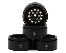 Treal Hobby 12-Hole 1.9" Brass Beadlock Crawler Wheels (257g ea) [TLHTWHEEL-178]