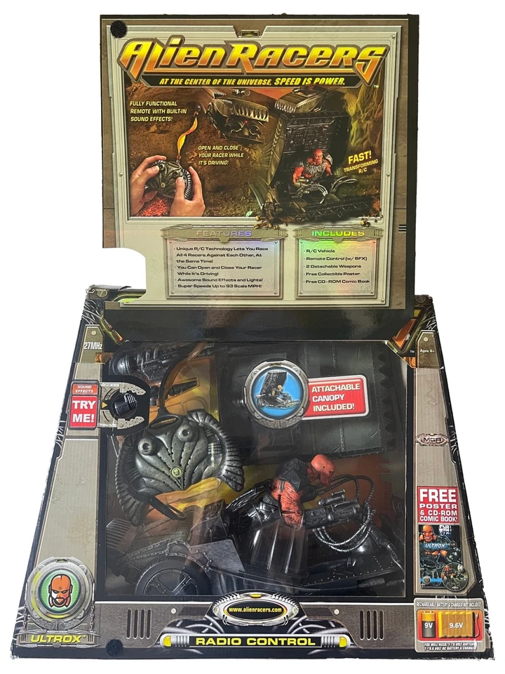 Radio Control Alien Racers Ultrox 27 mhz RC con Póster y CD Rom de MGA Foto 2 de 3