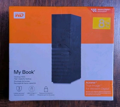 WD My Book 8TB External Desktop Hard Drive (WDBBGB0080HBK) 