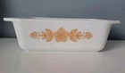 Vintage Pyrex Butterfly Gold  8½″ x 4 1/2" X 2 1/2" Loaf Pan Casserole #913