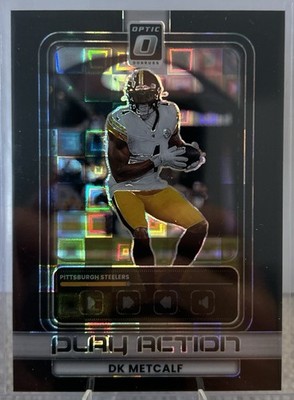 2025 Donruss Optic DK Metcalf Black Pandora #/149 Play Action SP Steelers