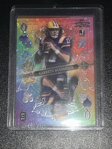 2024 Wild Card Garret Nussmeier 5 Card Draw 1/1 Mirror#SDPH-GNN - Picture 1 of 2