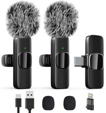 Professional Wireless Lavalier Lapel Microphone for Iphone, Ipad, Mini Video Rec