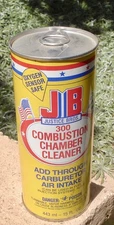 Vintage JB Justice Bros. 300 Combustion Chamber Cleaner Can Pull Top Full