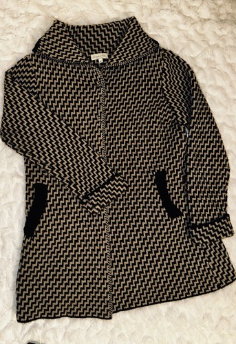 Italian! Le Maglie Di Sofia Italian Made,Black And Brown Women’s Jacket