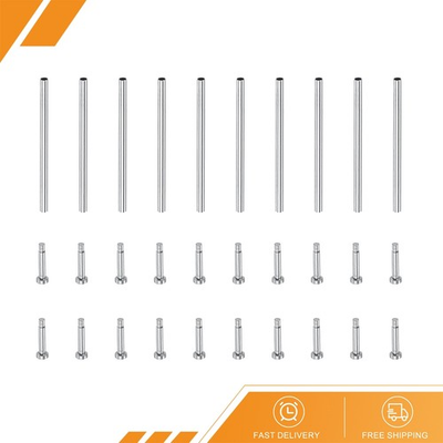 #ad 10pcs 18mmx1mm Stainless Steel Tube Friction Pins Watch Strap Pressure Bar Pin $14.94