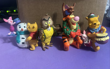 Pooh  Friends PVC Ornament Lot Of 4, Piglet Eeyore Tigger Owl Roo Pooh