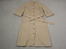 Vintage Country Miss Jacket Womens 10 Brown Belted MOD Tweed 60s Made in USA 3/4