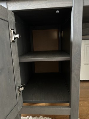 Hemnes IKEA Gray Computer Desk With Drawers | eBay