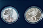 2 coin set 2013 W Reverse Proof & Enhanced Silver Eagle West Point Set Box & COA