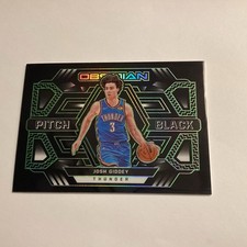 2021-22 Panini Obsidian Josh Giddey Pitch Black Green /25 RC