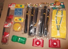 15 PC. VTG Mixed Lot of Generous Size Plastic Dime Store Novelty Toys NOS Cute!