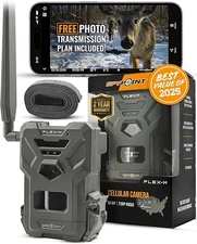 SPYPOINT FLEX M Cellular Trail Camera Night Vision with 28MP Photos & Dual SIM 