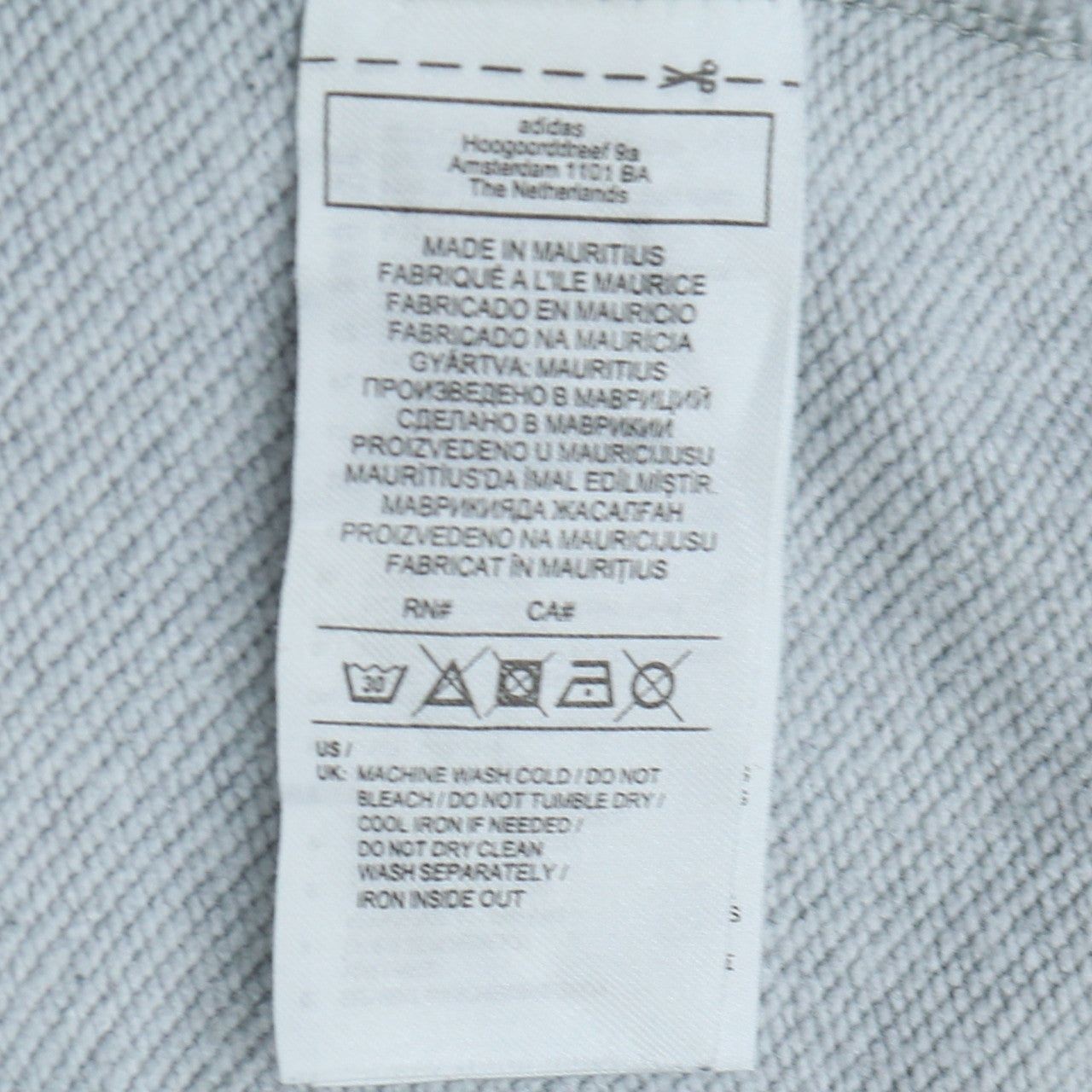 Adidas Grey Hoodie Mens L image 8