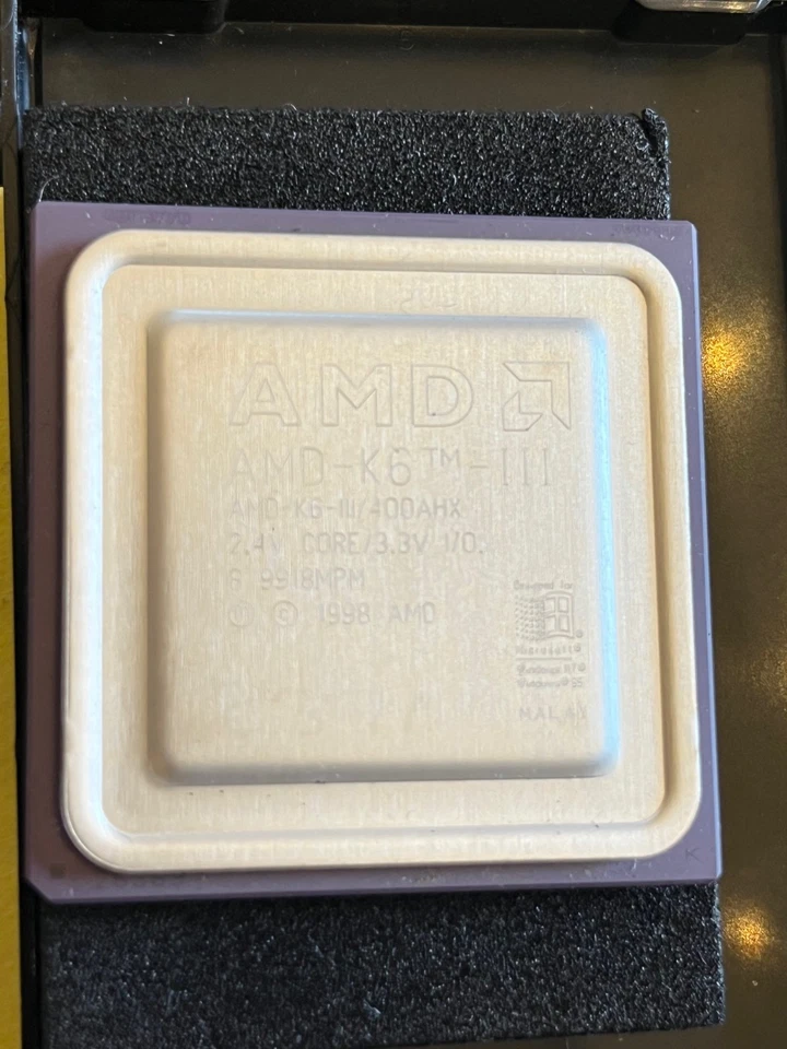 AMD AMD-K6-3/400AHX K6-III 400AHX 400 MHz ViINTAGE COLLECTORS BOXED CPU fcb13.9 - Image 2 of 4