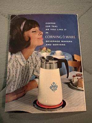 Corning Ware Vintage Beverage Maker Pamphlet Brochure