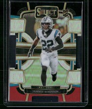 2023 Panini Select #15 Jammie Robinson Black and Red Prizms Die Cuts