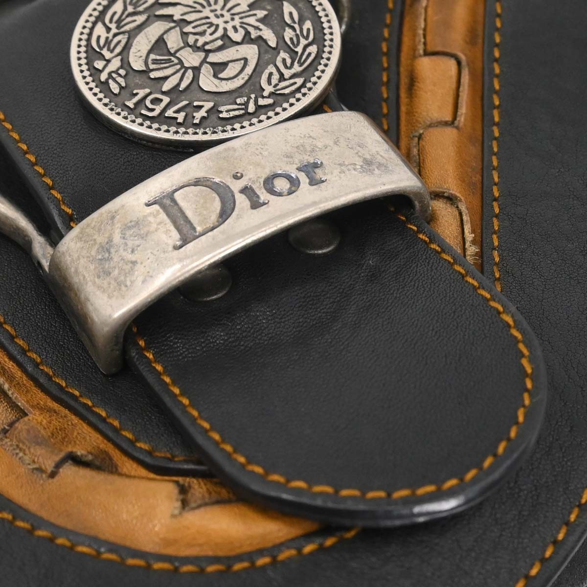 Christian Dior Black Gaucho Shoulder Bag 26-MA-0096 177891 | eBay