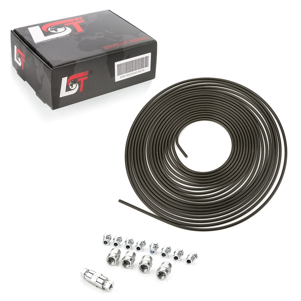 10m Brake Line Brake Pipe Steel 4,75mm 10 Screw Fitting 5 Connector for Ford