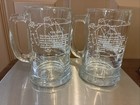 Vintage Columbus Voyage Ship Glass Collectible The Nina The Pinca Etched — photo 1