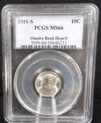 1951-S 10C Roosevelt Dime PCGS MS66 Omaha Bank Hoard 6915