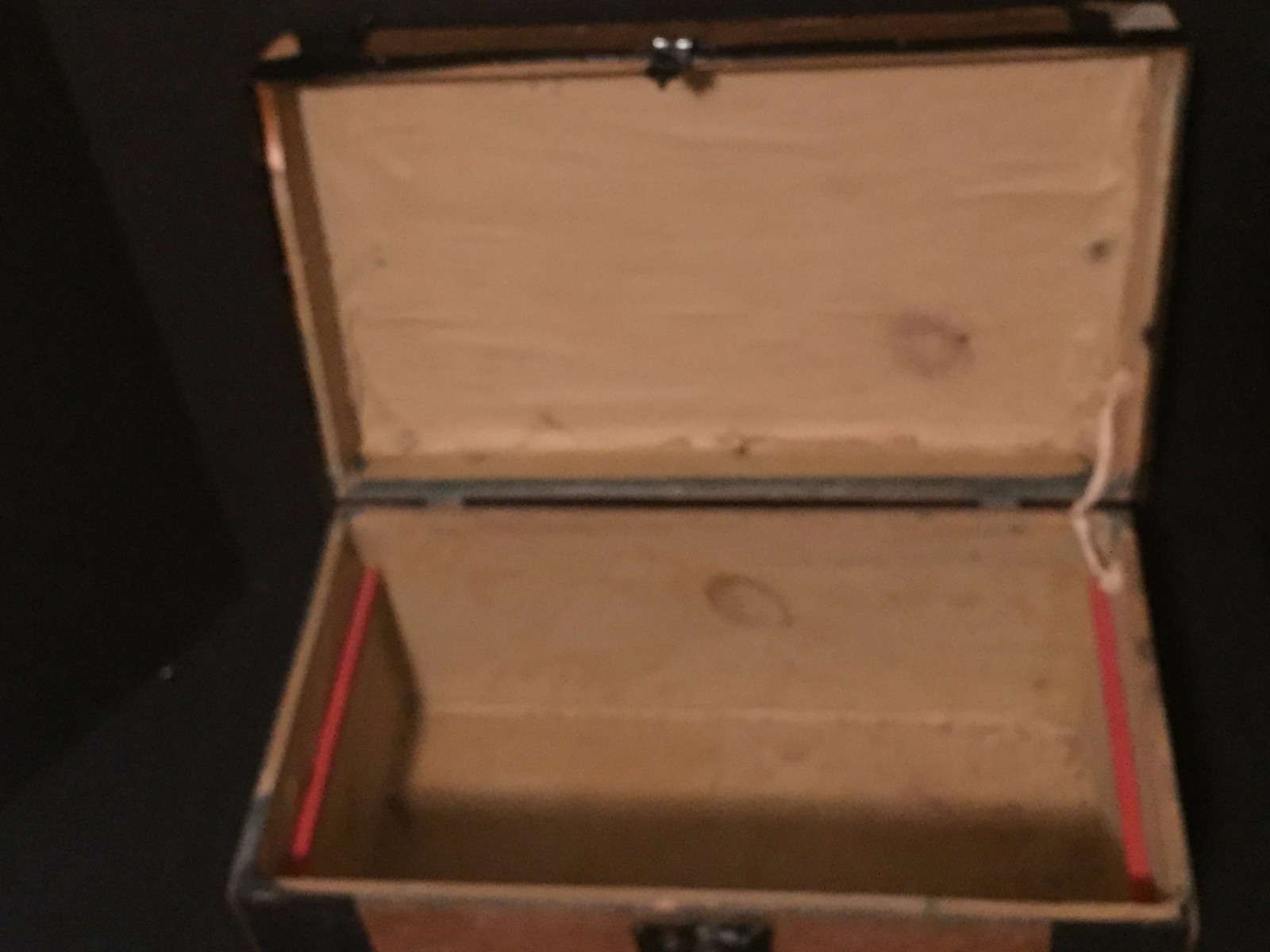 Antique Vintage Wooden Doll Trunk eBay