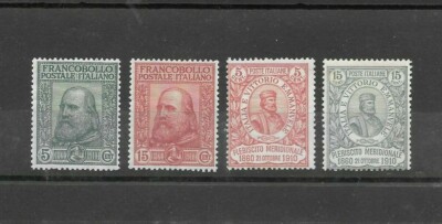 KINGDOM 1910 Garibaldi Risorgimento plebiscite series new * mlh