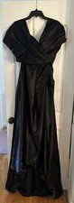 Formal black evening gown, Floor-length