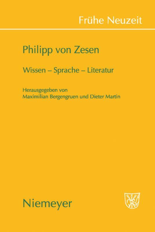 Thumbnail - Philipp Von Zesen | Buch | 9783484366305