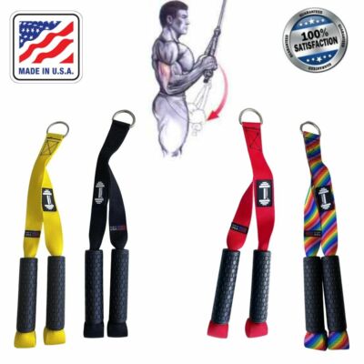 Handle Tricep Pressdown Gym Cable Attachments Machine