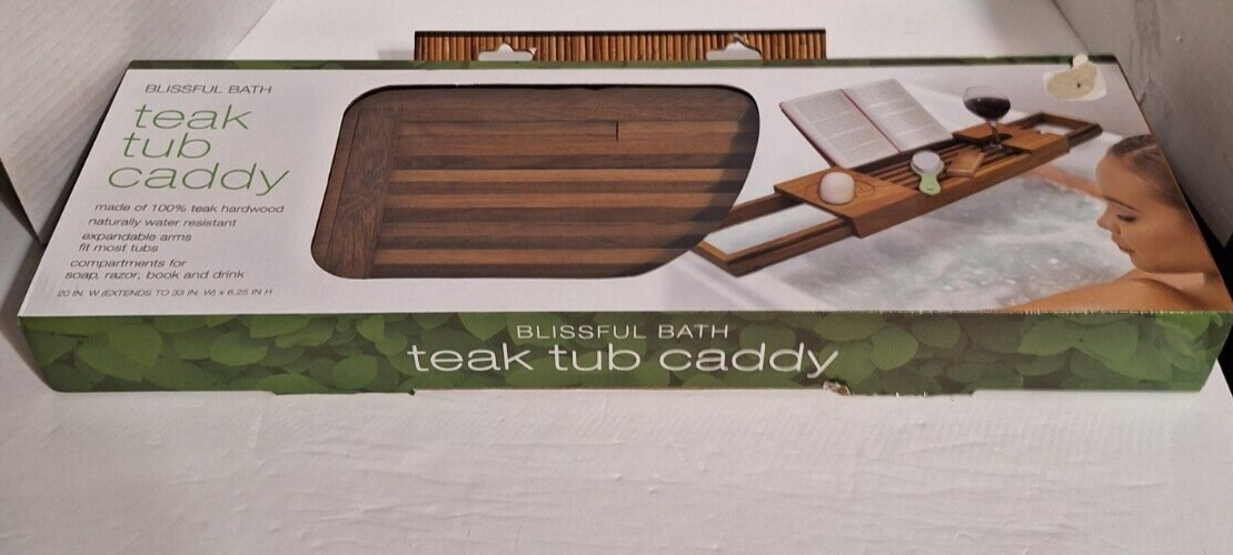 Blissful Bath Teak Tub Tray Caddy D91010h for sale online eBay
