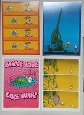 4 carte postale MORDILLO humour funny postcards 1985