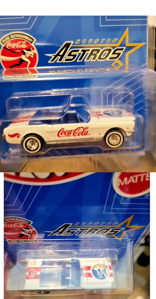 Hot Wheels Special Edition Coca-Cola Houston Astros MLB Vintage 1999 w/Protector - Image 3 of 3