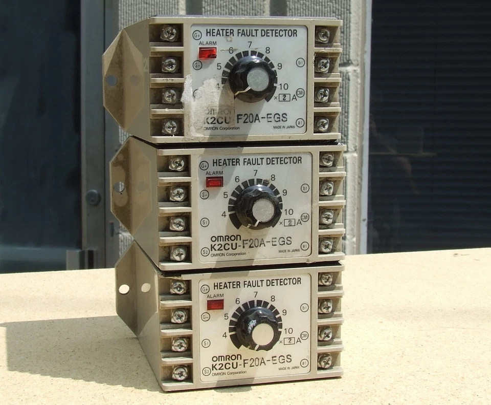 LOT SET of 3 Omron K2CU-F20A-EGS Heater Fault Detector Units with alarm f gs - Image 2 of 4