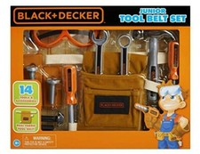 Black and Decker Jr Tool Belt Pretend Construction Tools play set Toy