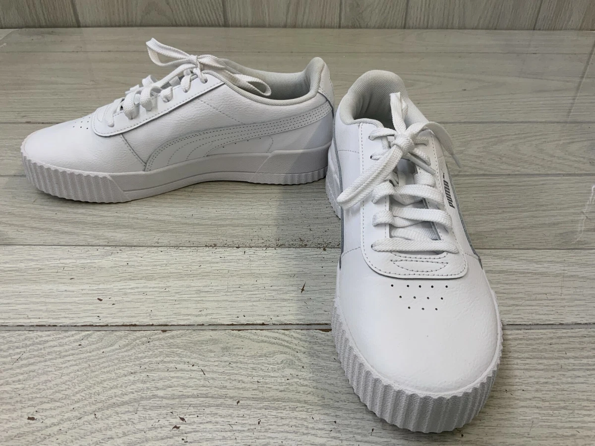 Puma Carina Leather Tennis Sneaker Women s Size 10 M White MSRP 65