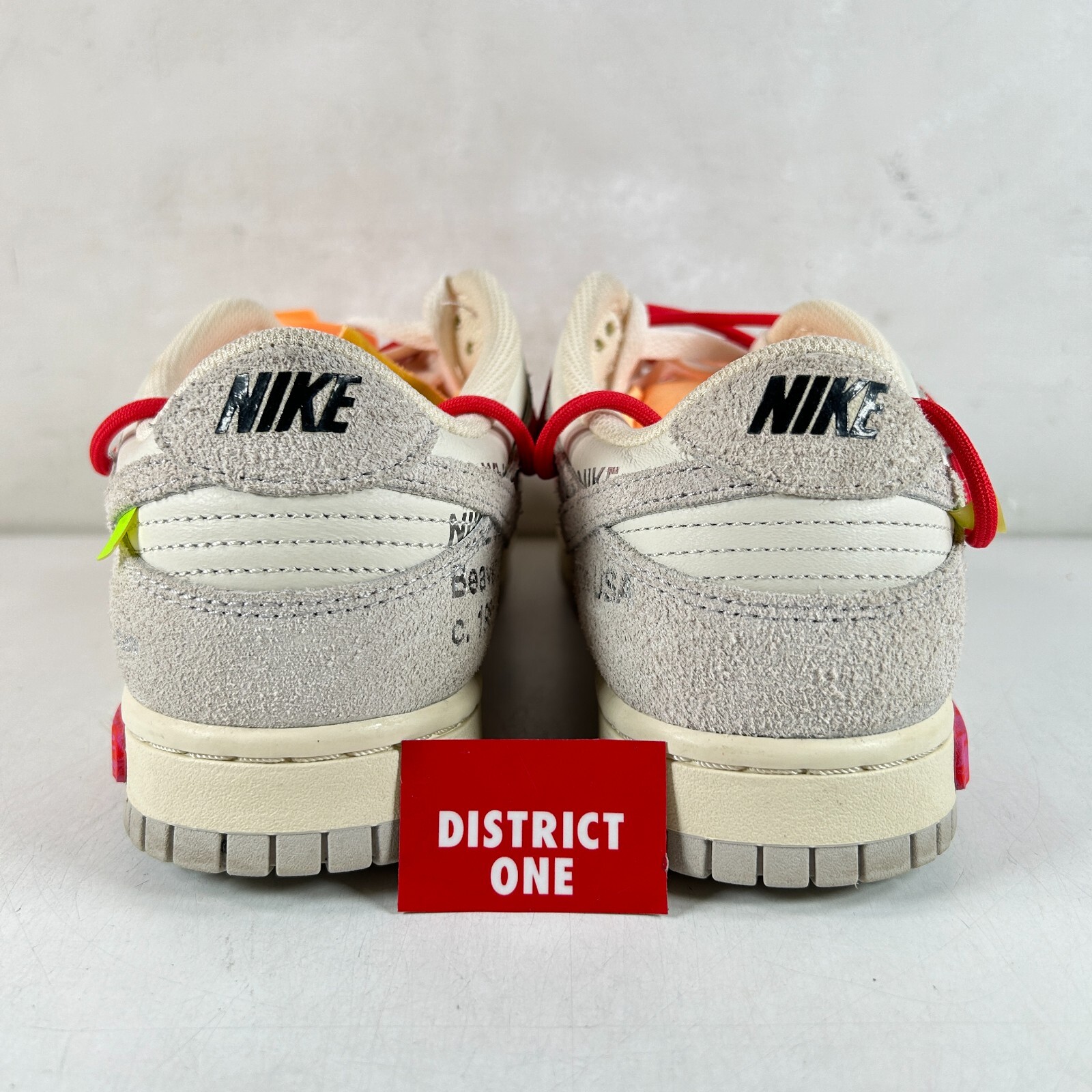 OFF WHITE X NIKE Bianco sporco x Nike Dunk Low 40 Of 50 Taglia 8 DJ0950 103