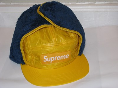 Logo Quilted Earflap Camp Cap 