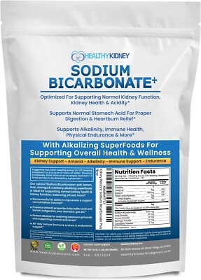 #ad #ad Organic Use Sodium Bicarbonate Alkaline Supplement Kidneys Stomach Powder 1LB $19.95