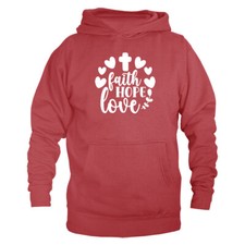 Faith Hope Love Christian Religious God Bible Church Jesus Christ Hoodie