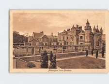 Postcard Abbotsford from Gardens Melrose Scotland