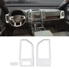 White Air Vent AC Outlet Dashboard Center Side Cover Trim For Ford F150 2015-20