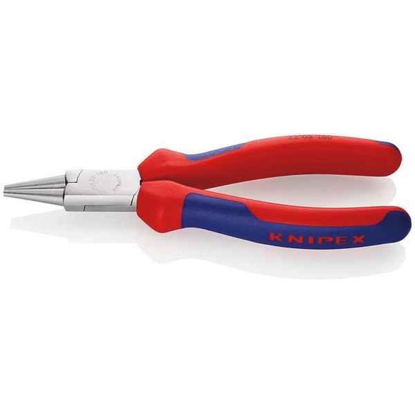 Knipex 22 05 160 Rundzange Verchromt Mit Mehrkomponenten-HüLlen 160 Mm-image