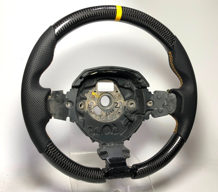 Carbon steering wheel OE Lamborghini Aventador SV LP700 Yellow ring stitching