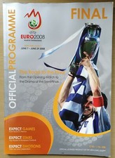 PROGRAMME UEFA Euro 2008 FINAL Spain Germany (Mint Condition)